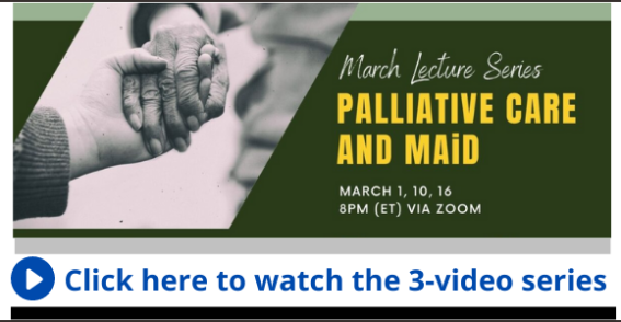 march lecture series palliative care and maid march 2022